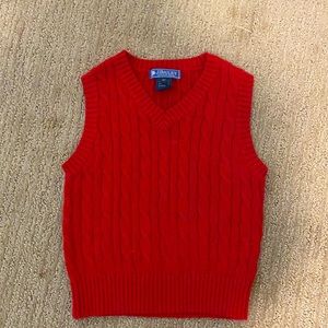 J Bailey red vest size 4t